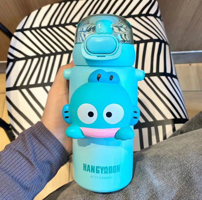 Sanrio Characters Water Bottle with Straw