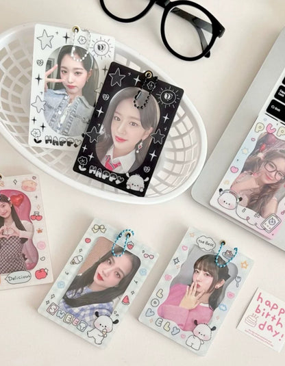 Kpop Acrylic Photocard Holder  Keychain