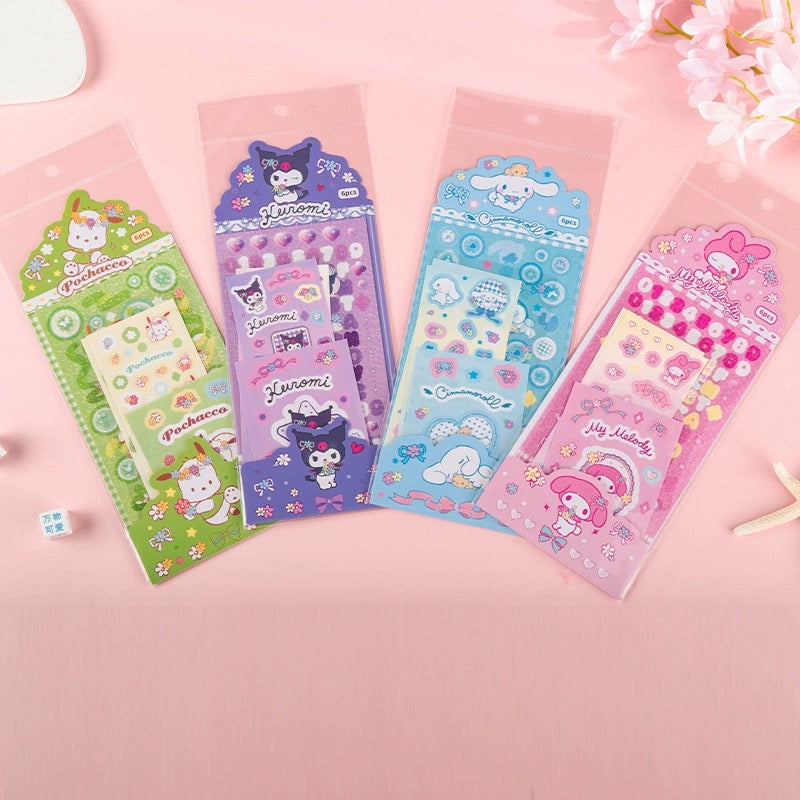 Sanrio Wonderful Everyday Sticker Pack (6 sheets)