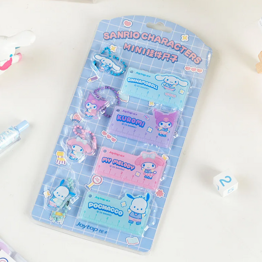 Sanrio Mini Ruler Pendant Set