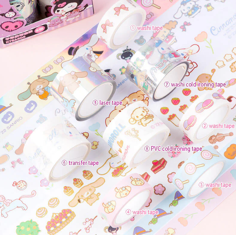 Sanrio 8-Rolls Pack Washi Tape