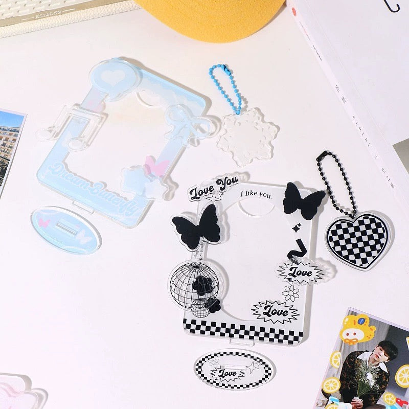 Kpop Acrylic Photocard Holder with Pendant