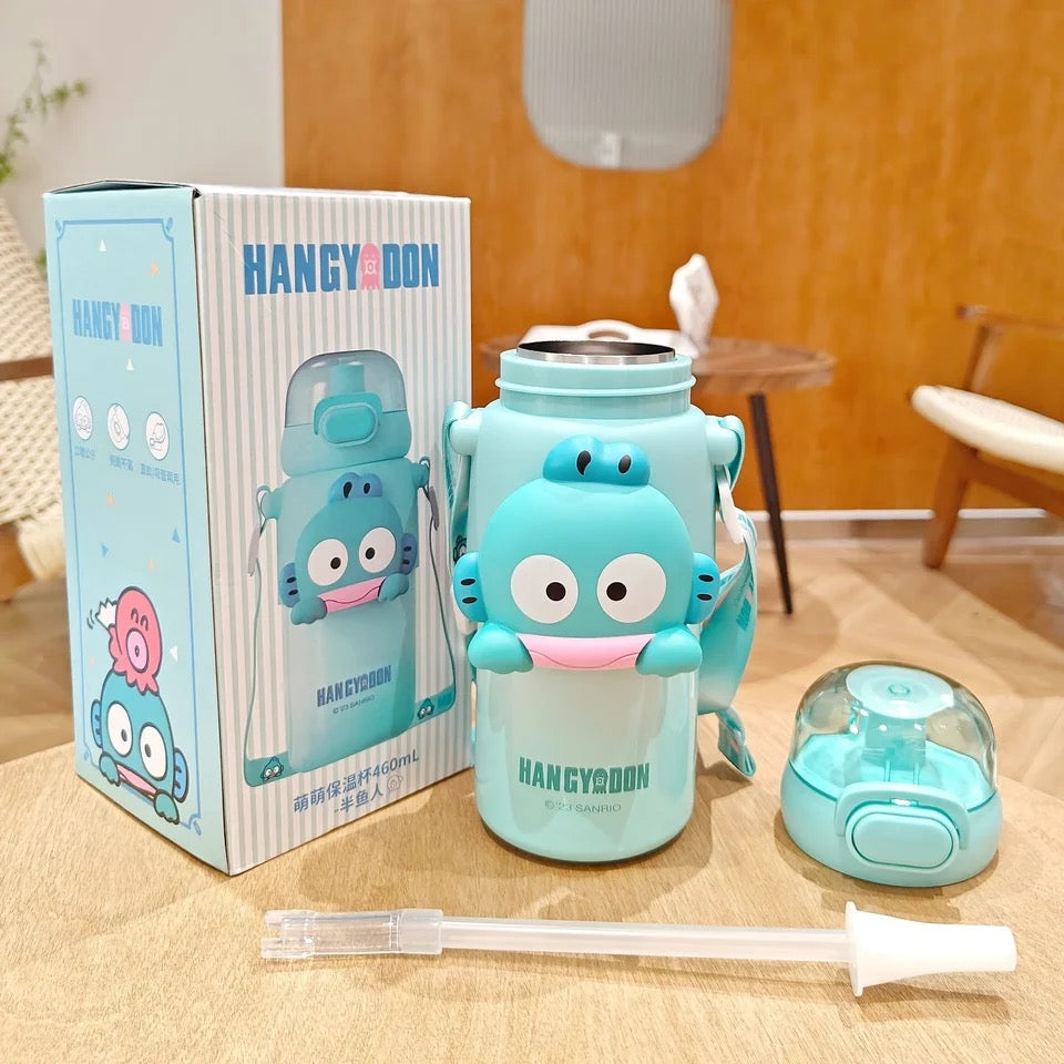 Sanrio Characters Water Bottle with Straw