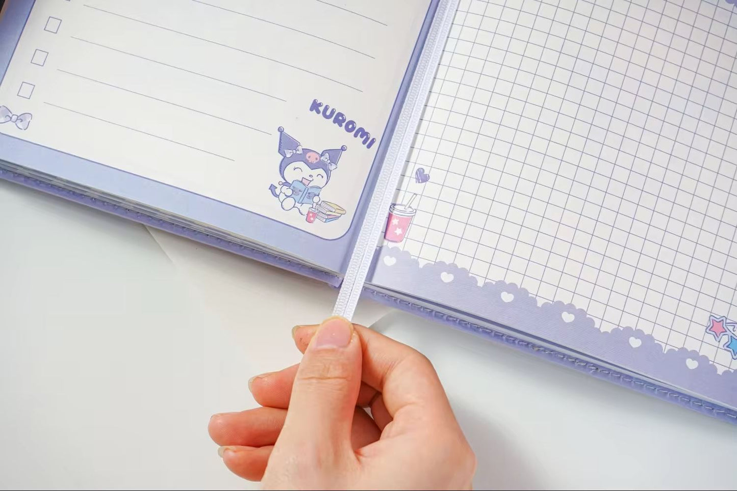 Sanrio Square PU Notebook with Pendant