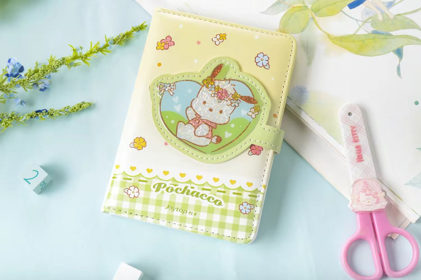 Sanrio All Things Flowers A6 Cover Diary Notebook with Magnetic Closure