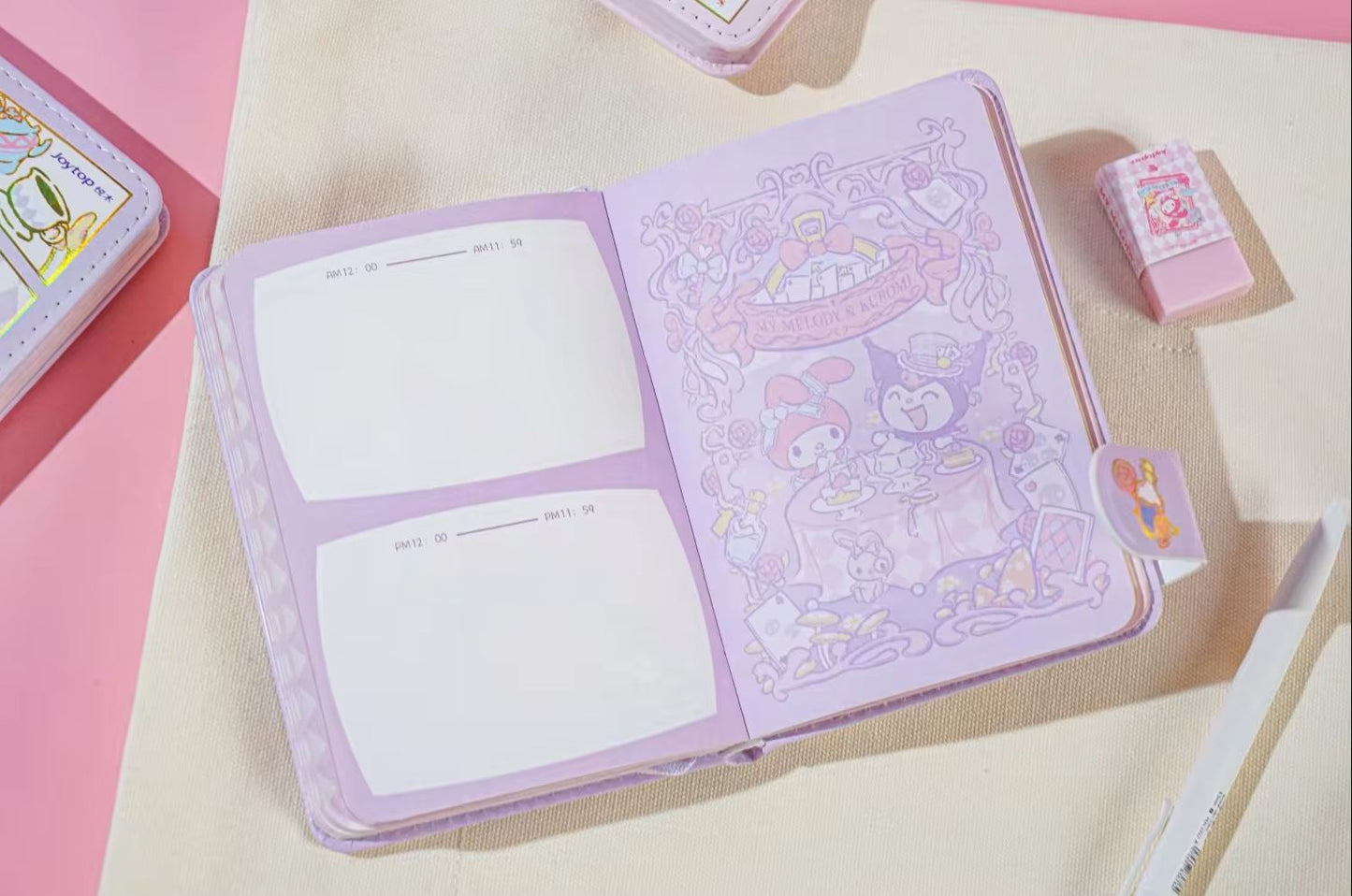 Sanrio My Melody & Kuromi A6 Magnetic Closure Planner Notebook