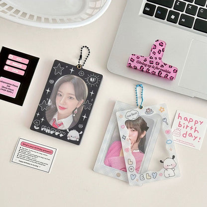 Kpop Acrylic Photocard Holder  Keychain