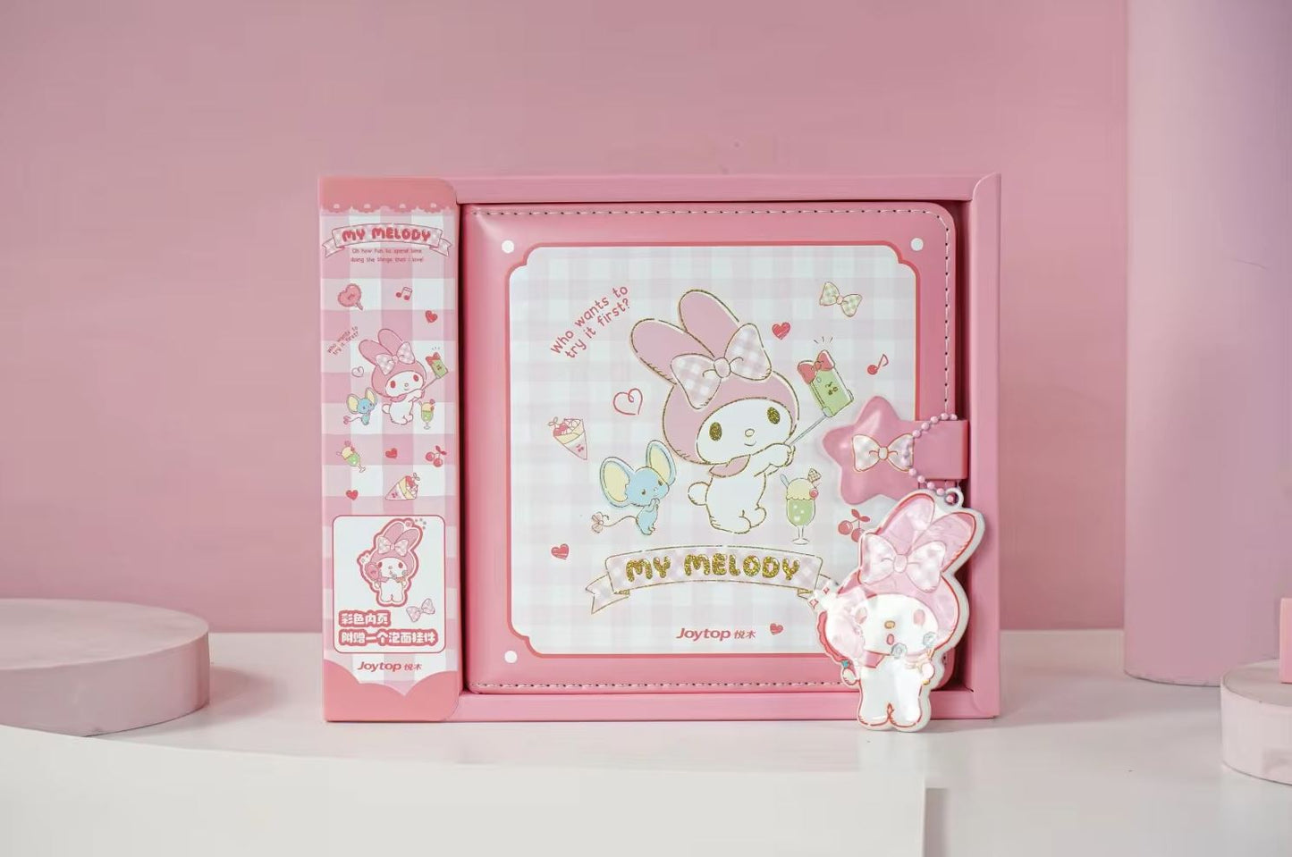 Sanrio Square PU Notebook with Pendant