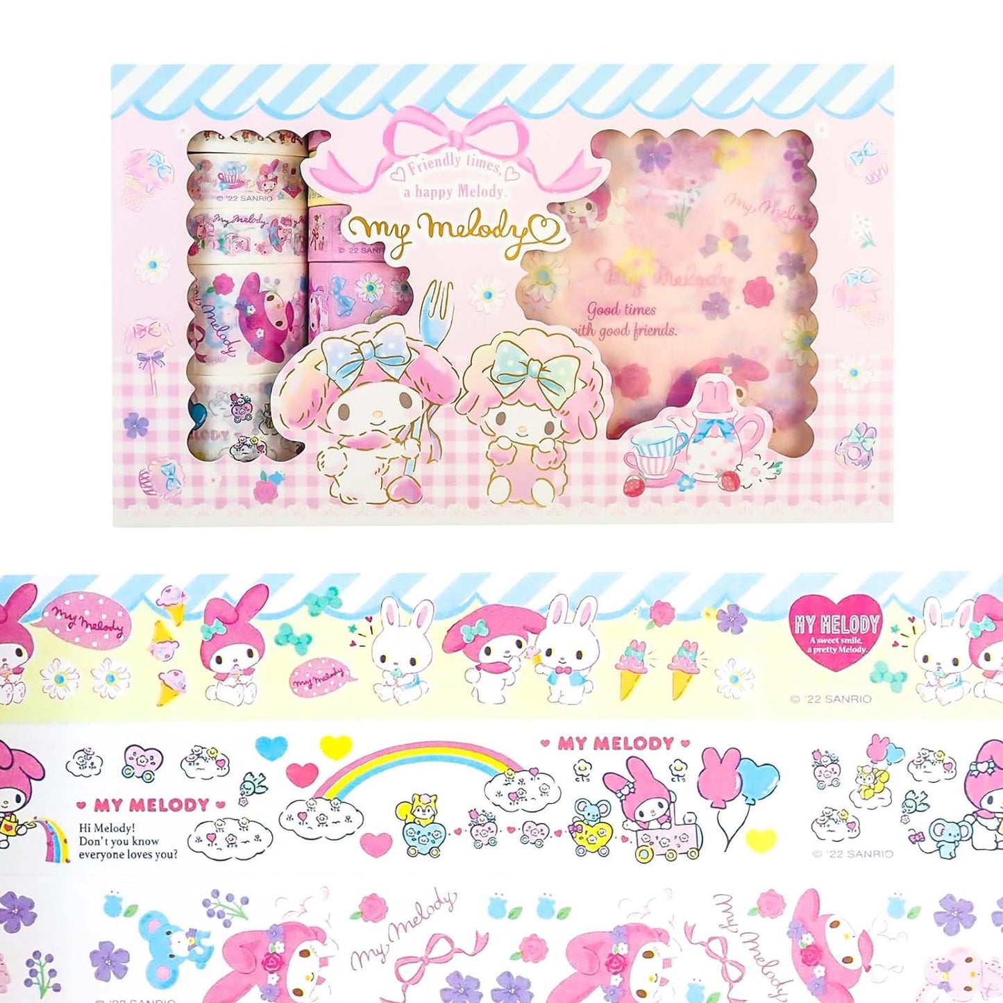 Sanrio Kawaii Washi Tape & Stickers Set