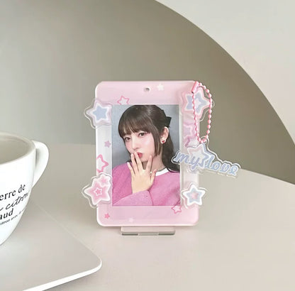 Kpop Acrylic Photocard Holder with Pendant