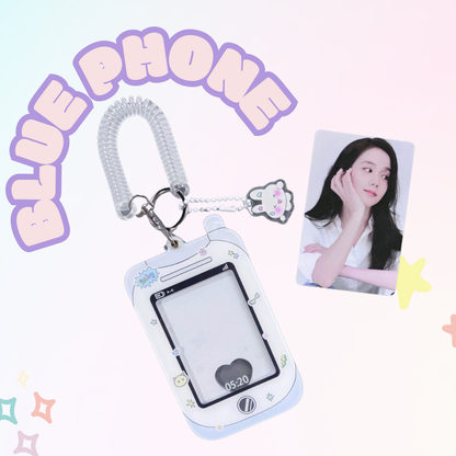 Cute Phone and Camera Photocard Holder Keychain