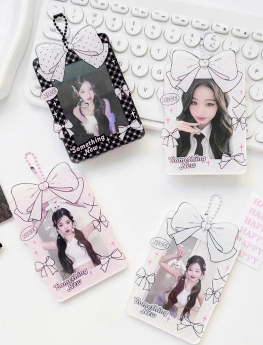 Bows Photocard Holder Keychain