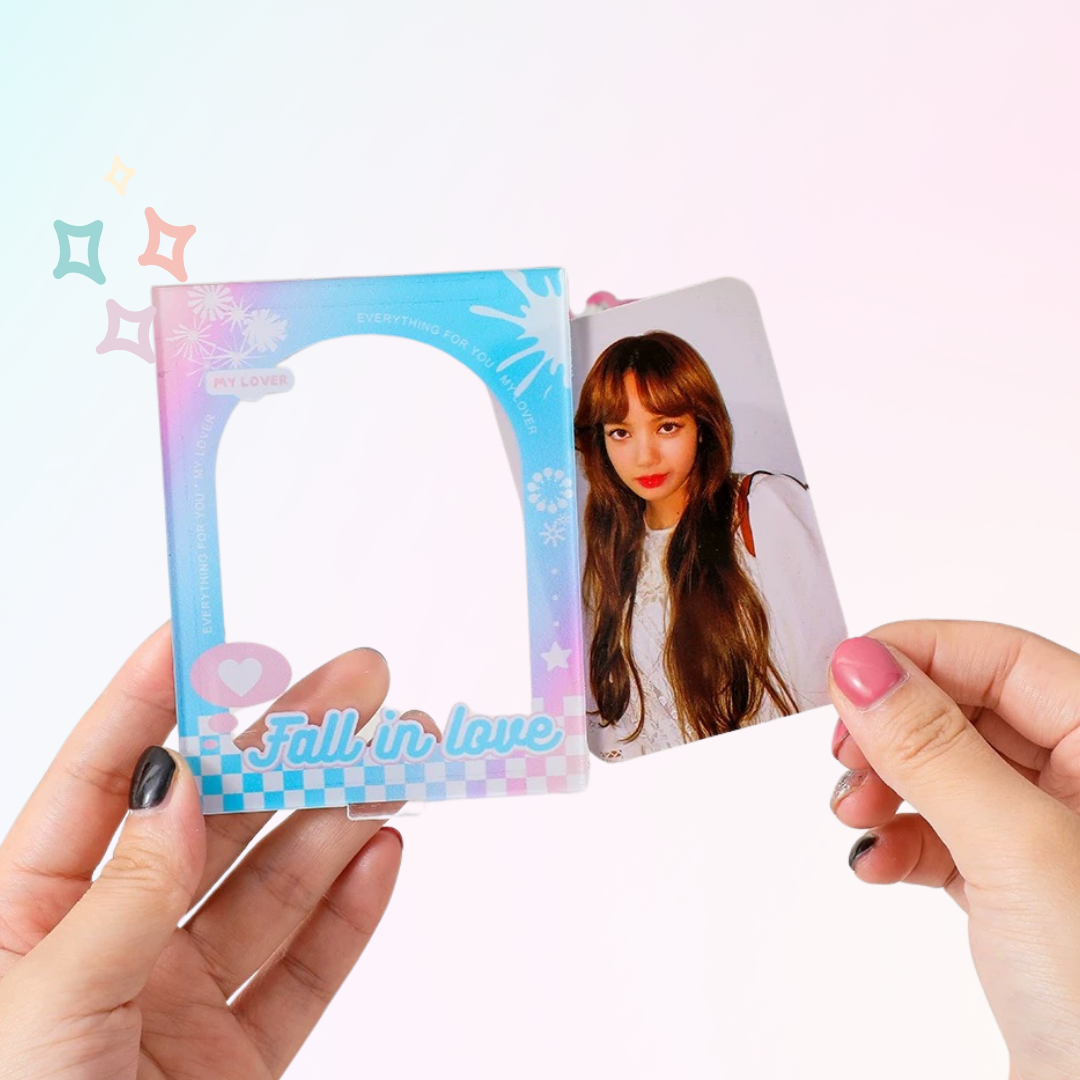 Kpop Acrylic Photocard Holder with Pendant