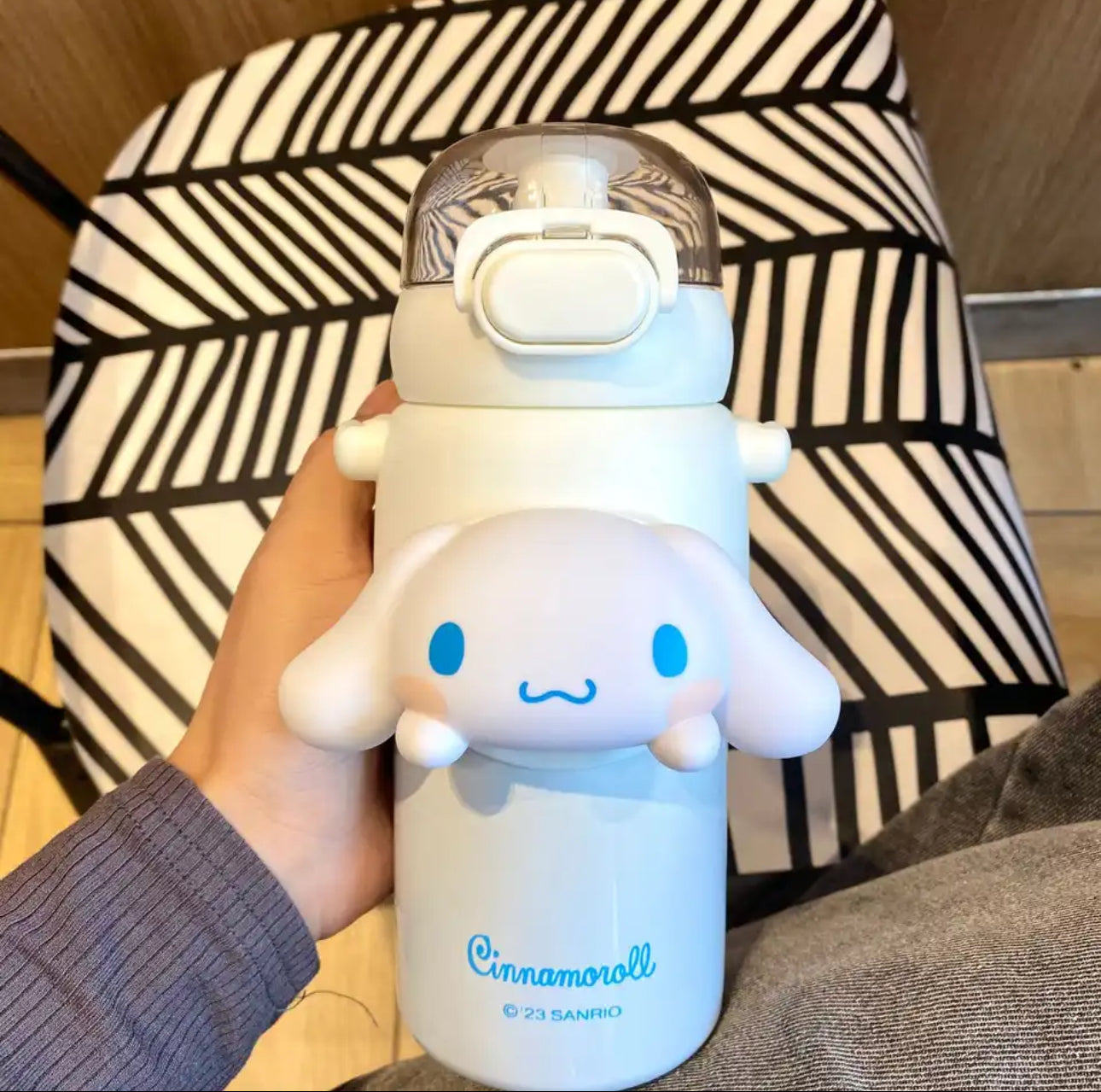 Sanrio Characters Water Bottle with Straw