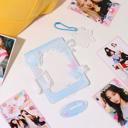 Kpop Acrylic Photocard Holder with Pendant