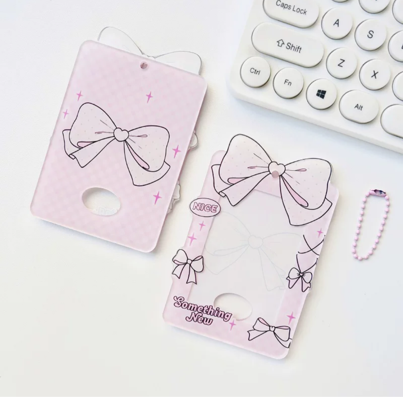 Bows Photocard Holder Keychain