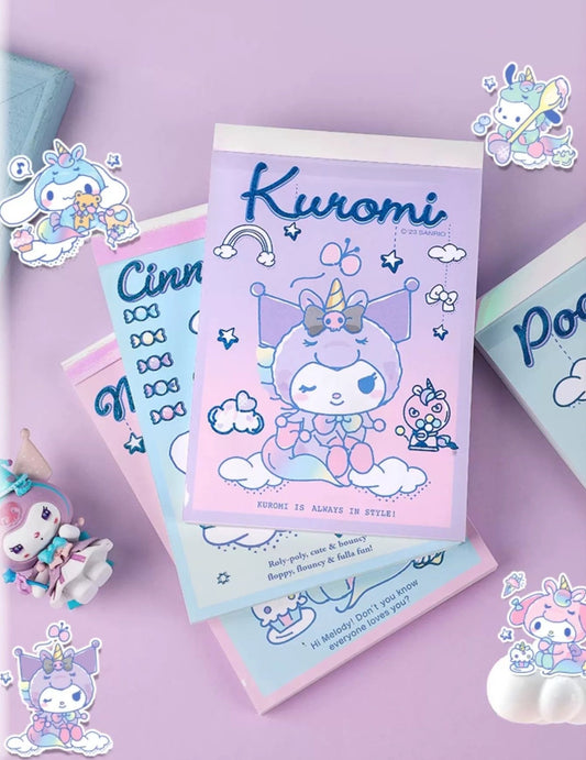 Sanrio Unicorn Notepads with Stickers