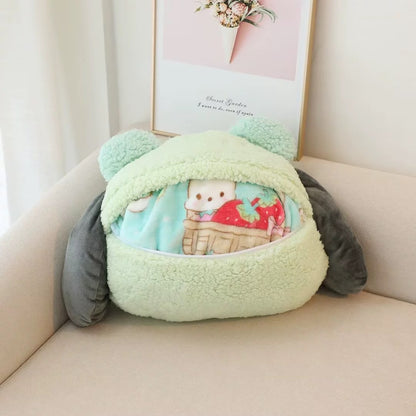 Sanrio Characters Plush Pillow and Throw Blanket Set