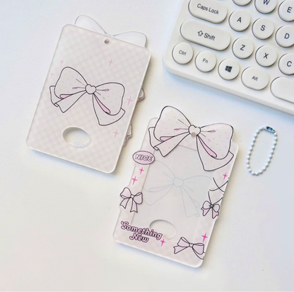 Bows Photocard Holder Keychain