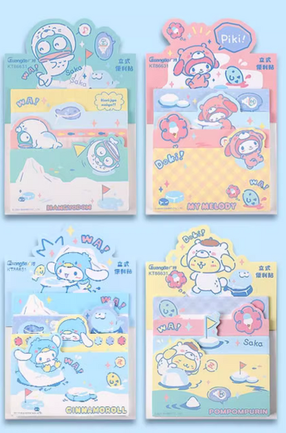 Sanrio 4-designs Sticky Notes