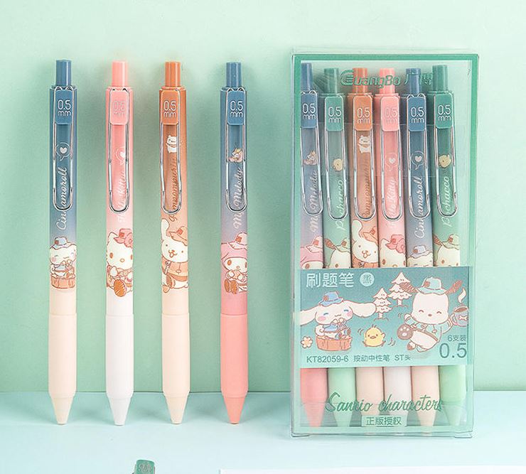 Sanrio Camping Theme Pen Set (6 pcs)