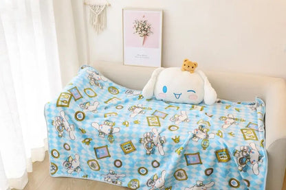 Character Pillow and Throw Blanket Set