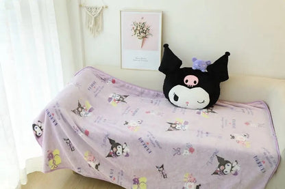 Character Pillow and Throw Blanket Set