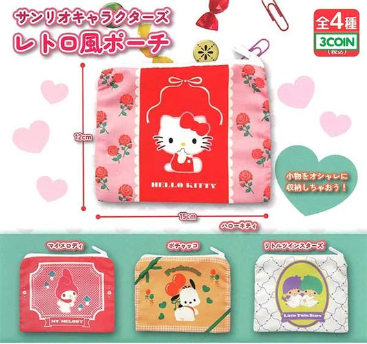 Sanrio Characters Retro Zipper Pouch