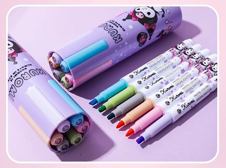 Sanrio Characters Pastel Highlighter 6 colors