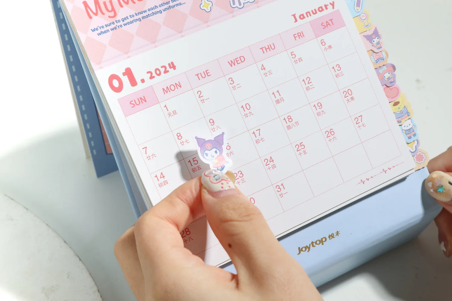 Character 2024 Desk Calendar