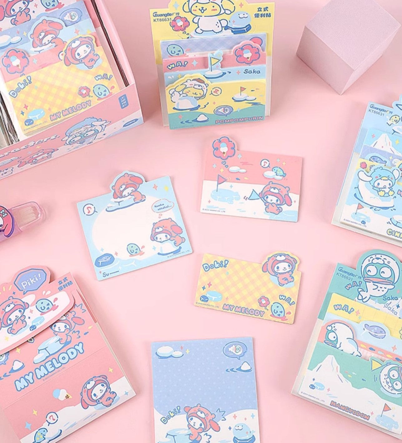 Sanrio 4-designs Sticky Notes