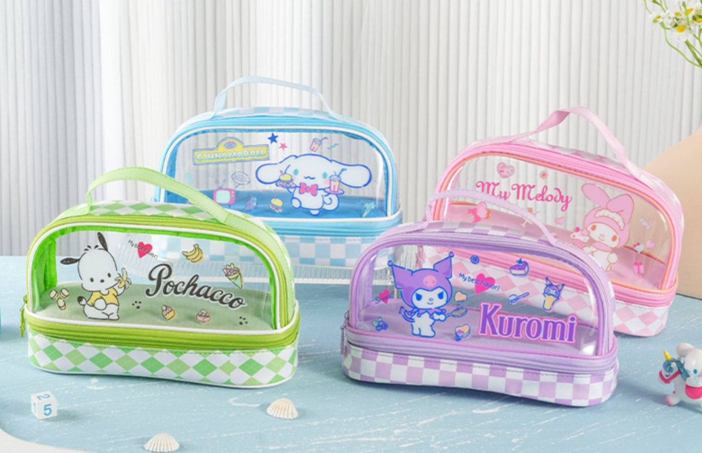 Sanrio Characters 2-Compartments Zip Pouch